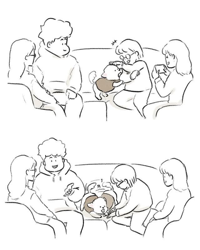 아빠 있을 때만 까부는 댕댕이 | 인스티즈