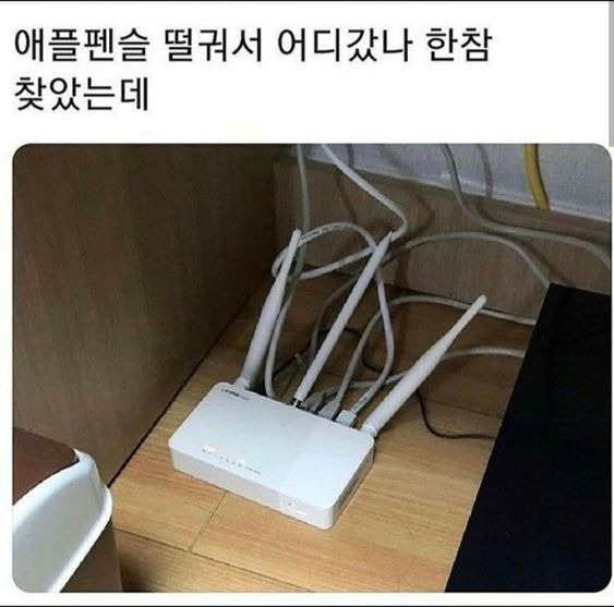 애플펜슬 한참 찾았데.jpg