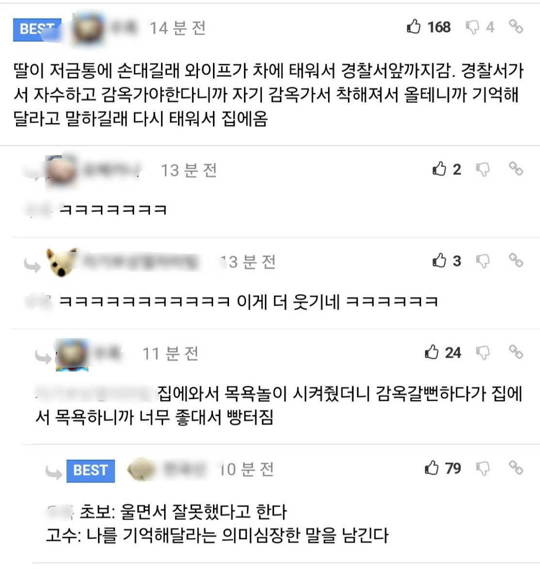 저금통에 손댄 딸 경찰서 앞까지 데려감.jpg